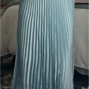 Revelry Strapless Light Blue Dress
